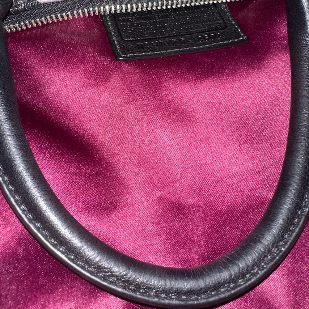 Coach 2011 Madison Op Art Bag F18808 in Silver & Black Pink Lining!‎ - Picture 8 of 16